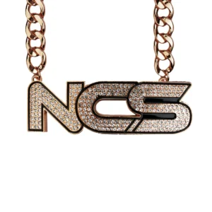 NCS24 STONE CHAIN ROSE GOLD/CLEAR