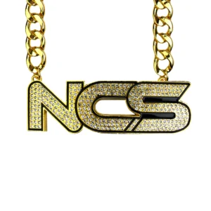 NCS24 STONE CHAIN GOLD/CLEAR