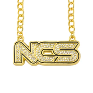 NCS24 TINY STONE CHAIN GOLD/CLEAR