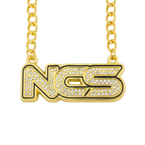 NCS24 TINY STONE CHAIN GOLD/CLEAR